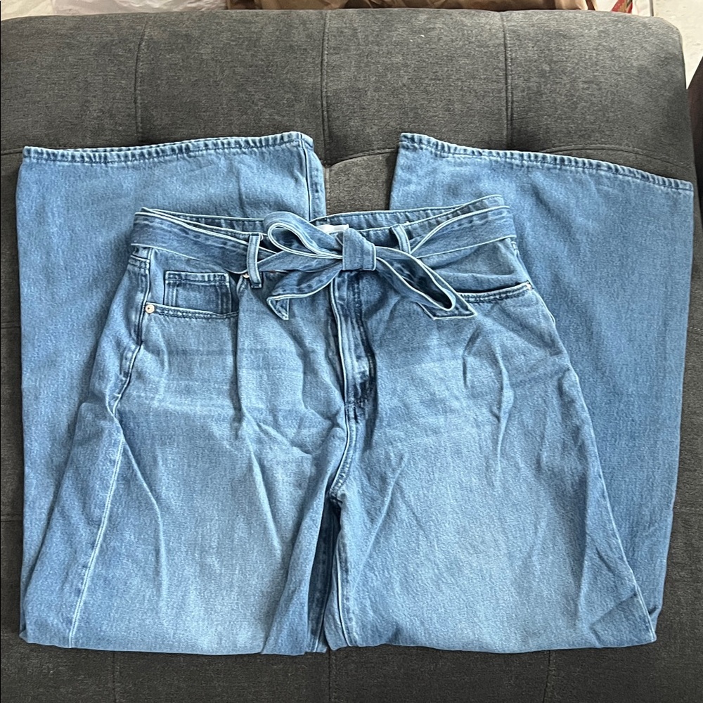 LOFT Classic Blue Wide Leg Palazzo Jeans